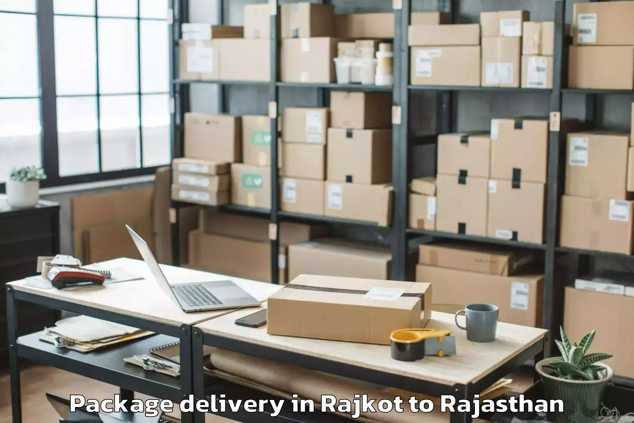 Hassle-Free Rajkot to Jhunjhunu Package Delivery